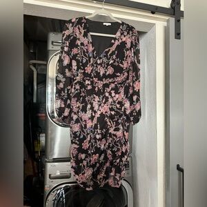 Multi colored, V cut dress.